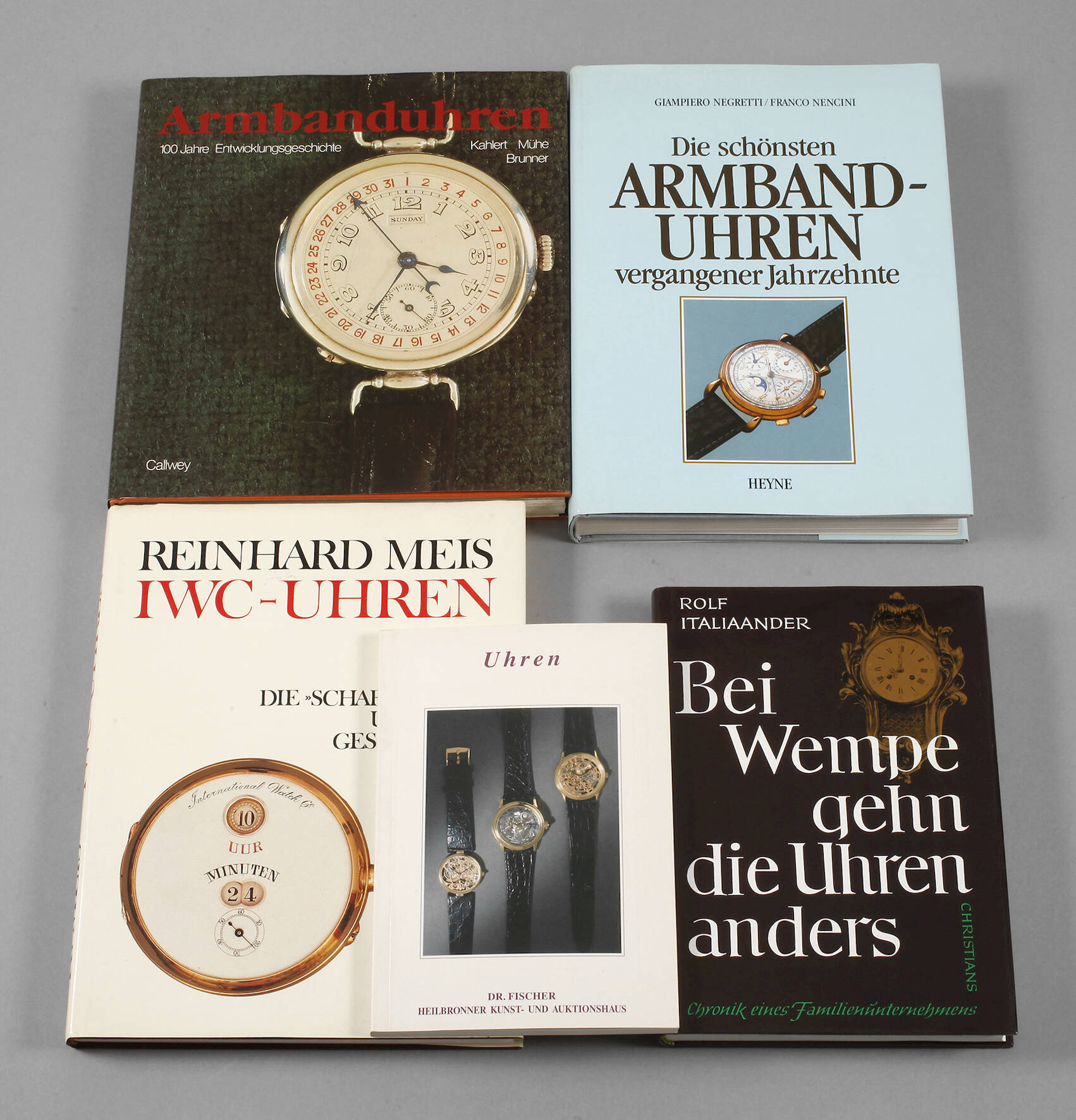 Konvolut Fachbücher Uhren