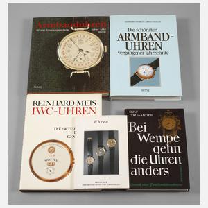 Konvolut Fachbücher Uhren