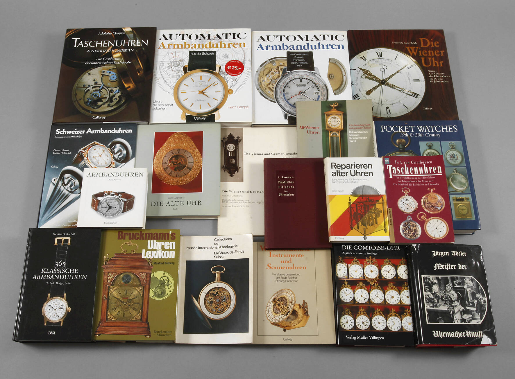 Konvolut Literatur Uhren