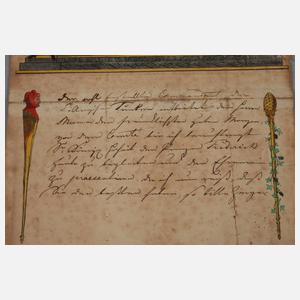 Autograph aus der Anfangszeit des Kölner Karnevals