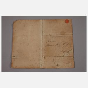 Autograph aus der Anfangszeit des Kölner Karnevals