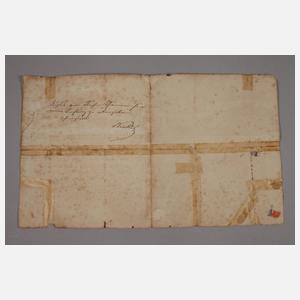 Autograph aus der Anfangszeit des Kölner Karnevals