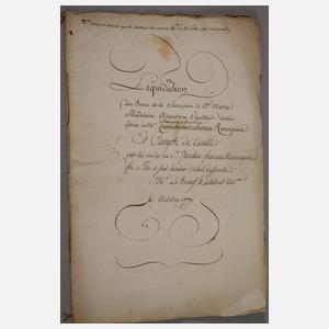 Französische Dokumente 18./19. Jh.