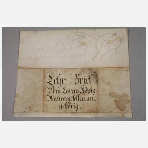 Lehrbrief Maurergeselle