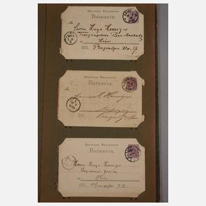 Konvolut Ganzsachen/Vorläufer Kaiserreich