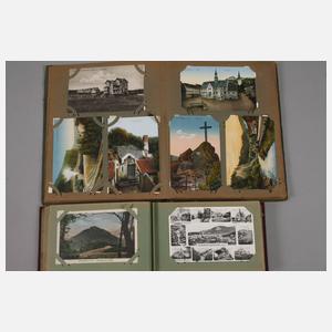 Zwei Ansichtskartenalben Harz