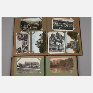 Zwei Ansichtskartenalben Harz