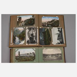 Zwei Ansichtskartenalben Harz