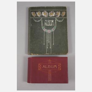 Zwei Ansichtskartenalben Harz