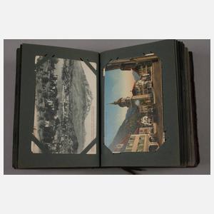 Drei Ansichtskartenalben Schweiz und Tirol