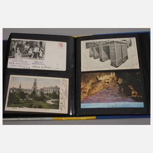 Drei Postkartenalben alle Welt