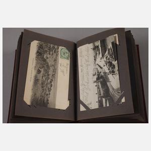 Drei Postkartenalben alle Welt