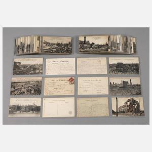 Konvolut Postkarten/Feldpost Frankreich 1. Weltkrieg