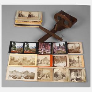 Stereofotos mit Brille um 1910