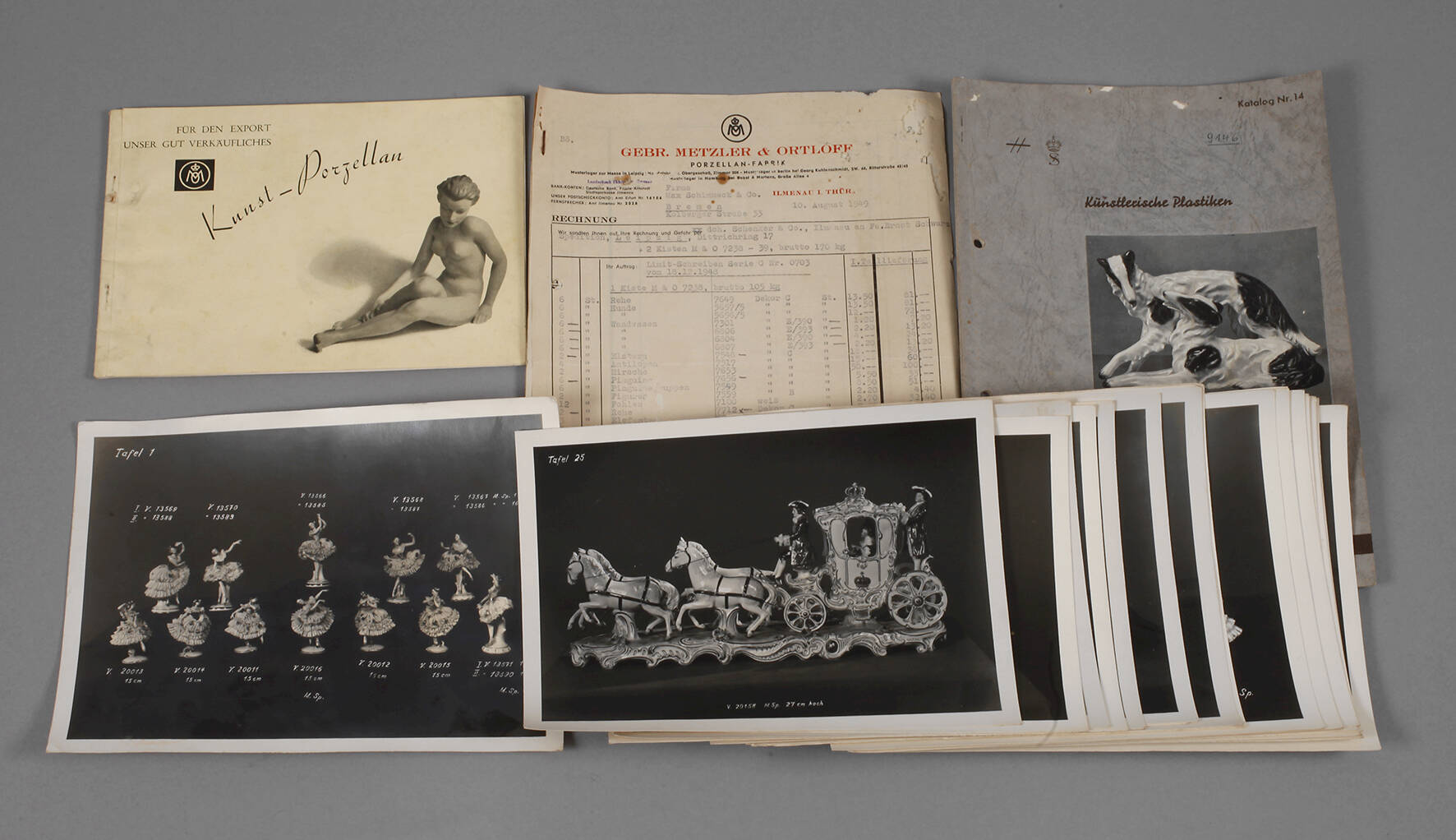 Konvolut Verkaufskataloge Porzellan Thüringen