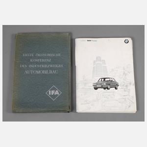 Zwei Pressemappen Automobil