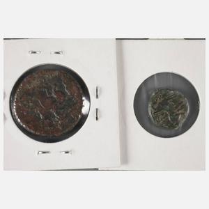 Vier Münzen Persien/Hellenismus