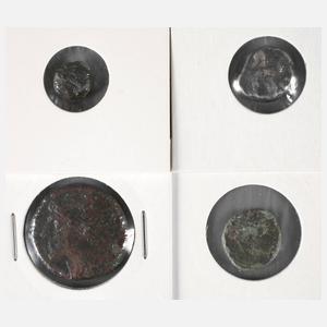 Vier Münzen Persien/Hellenismus