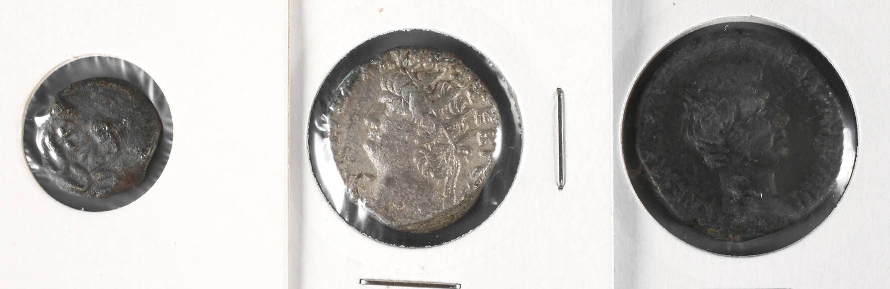 Drei Münzen der frühen römischen Kaiserzeit