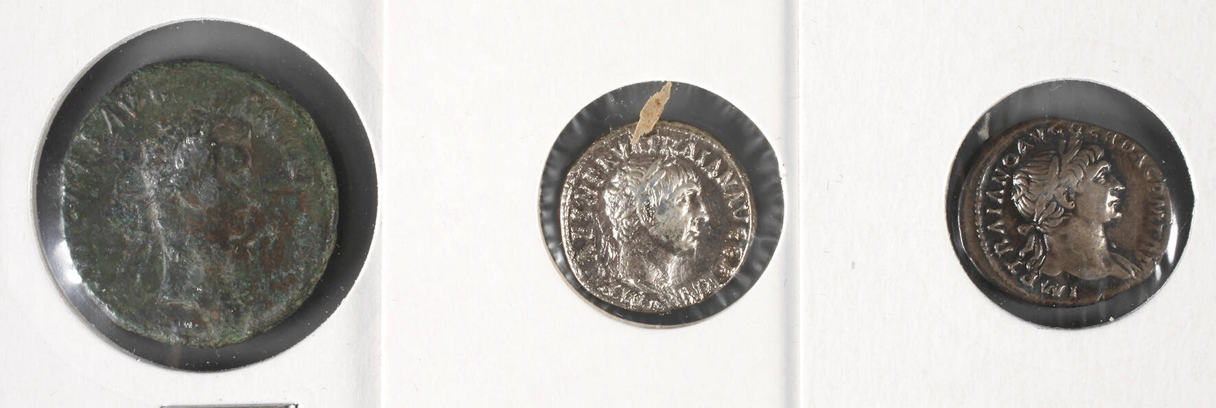 Drei Münzen Nerva/Trajan