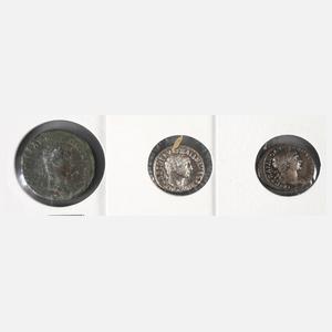 Drei Münzen Nerva/Trajan