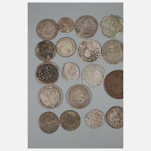 Buntes Konvolut Kleinmünzen 17.–19. Jh.