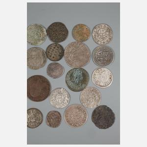 Buntes Konvolut Kleinmünzen 17.–19. Jh.