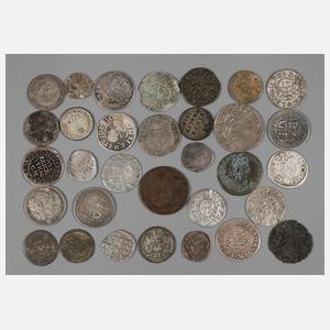 Buntes Konvolut Kleinmünzen 17.–19. Jh.