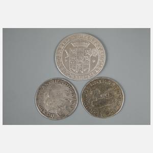 Drei Münzen Braunschweig