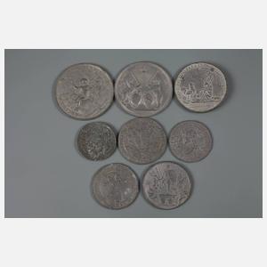 Konvolut Zinnabschläge