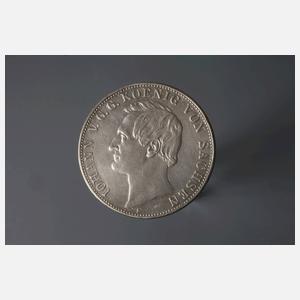 Zwei Vereinstaler Sachsen