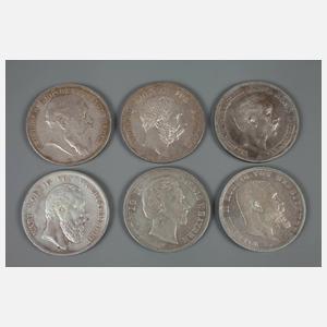 Konvolut 5 Mark Kaiserreich