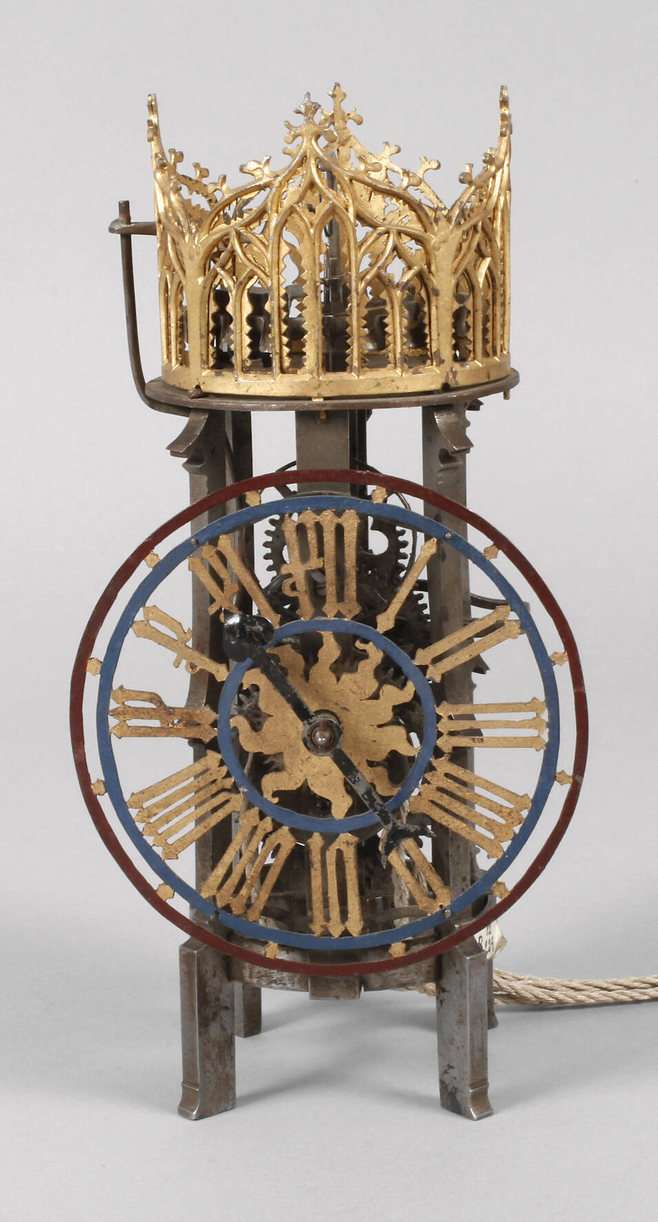 Seltene gotische Stuhluhr