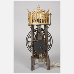 Seltene gotische Stuhluhr