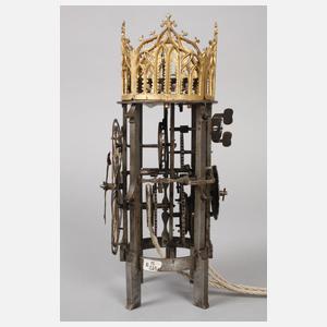 Seltene gotische Stuhluhr