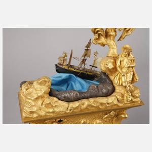 Figurenpendule mit Automat