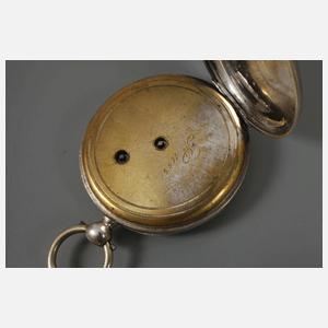 Schlüsseluhr Silber