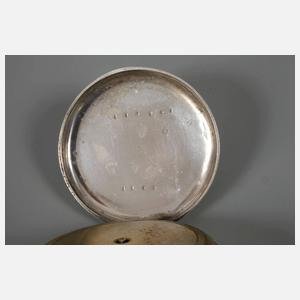 Schlüsseluhr Silber