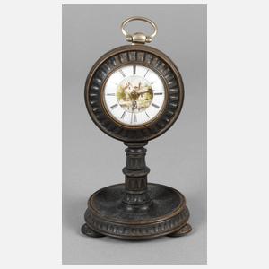 Spindeluhr mit Emailmalerei