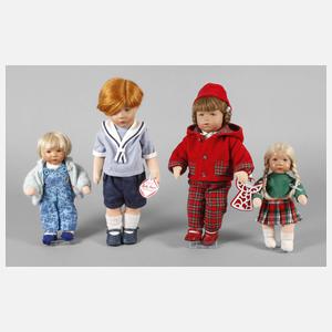 Käthe Kruse vier Puppen