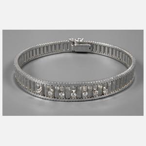 Feines Armband mit Brillanten