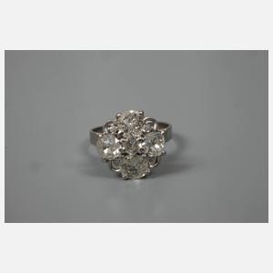 Damenring mit Diamanten von ca. 3,3 ct