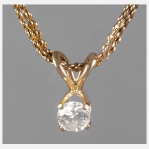 Brillantanhänger an Kette