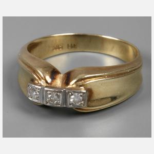 Damenring mit Diamanten