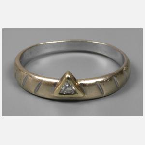 Damenring mit Diamant