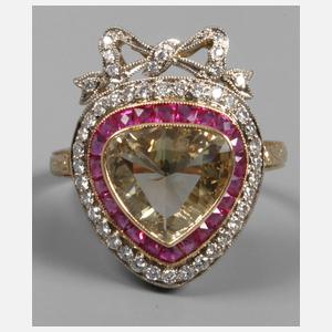 Prachtvoller Ring mit Diamant von ca. 3 ct