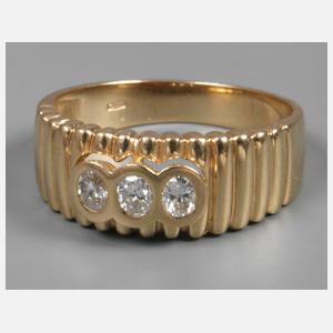 Damenring mit Diamanten