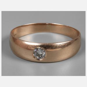 Herrenring mit Altschliffdiamant