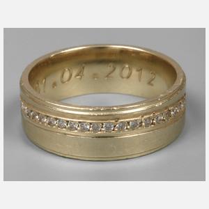 Bandring mit Diamanten
