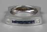 Designerring mit Diamanten und Saphiren